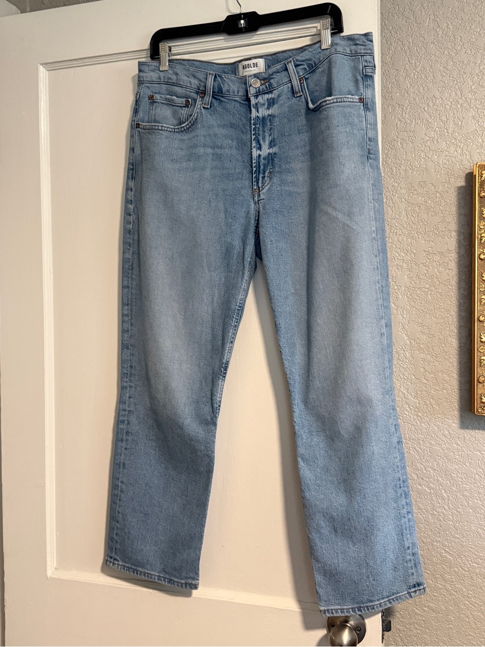 Agolde “Kye” Women’s Light Blue Cropped Ankle Jeans